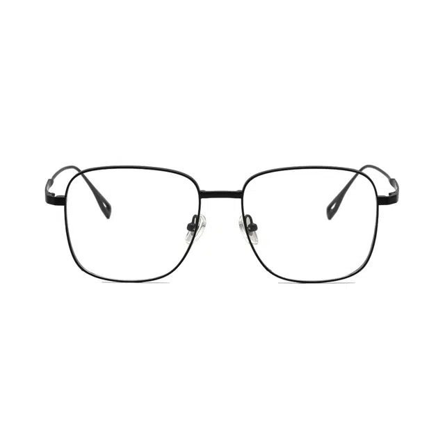 【可配度数】 小罗弟 斯文大框大脸眼镜时尚潮流百搭 合金 方形 光学镜架 男女同款情侣款 多色