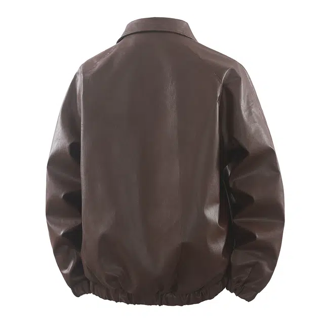 Charlie Golf PU Leather Jacket