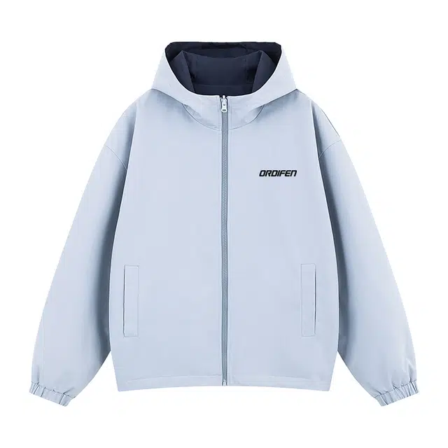 欧迪芬 双面穿设计系列 美式复古高街潮牌翻领防风百搭日常通勤无性别休闲工装飞行员外套潮流时尚功能简约学院风夹克 女款