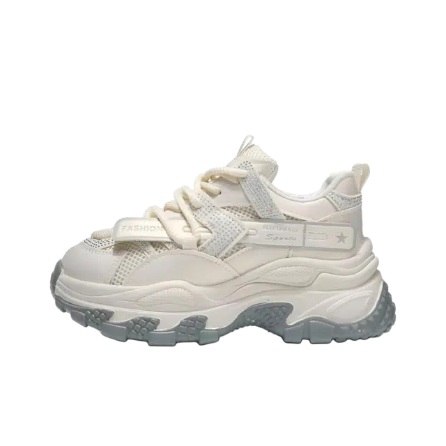 拾伍象 百搭舒适轻便增高厚底潮流小众气质学生通勤女鞋休闲韵达 老爹鞋 女