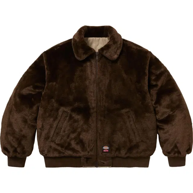 Supreme x Dickies FW25 WEEK4 Reversible Quilted Faux Fur Work Jacket