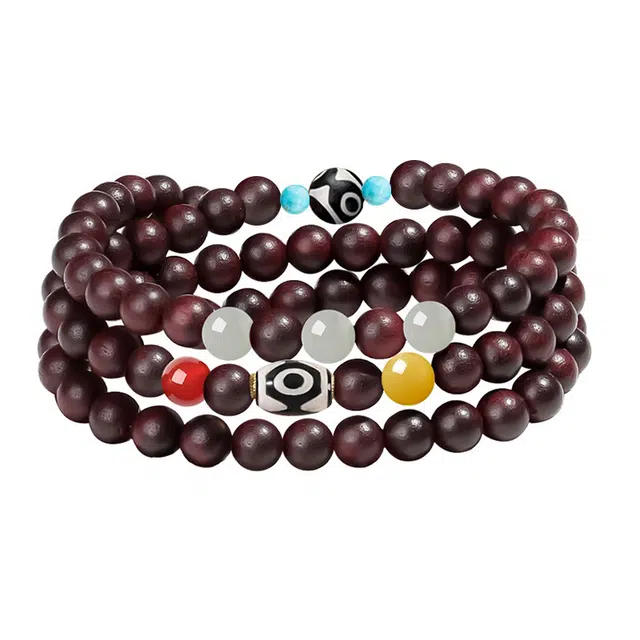 琛宬 【藏式佛珠】财源广进本命年路路通上岸转运串珠新中式复古国潮平安喜乐轻奢氛围感日常通勤#好运 血檀 手串 男女同款情侣款