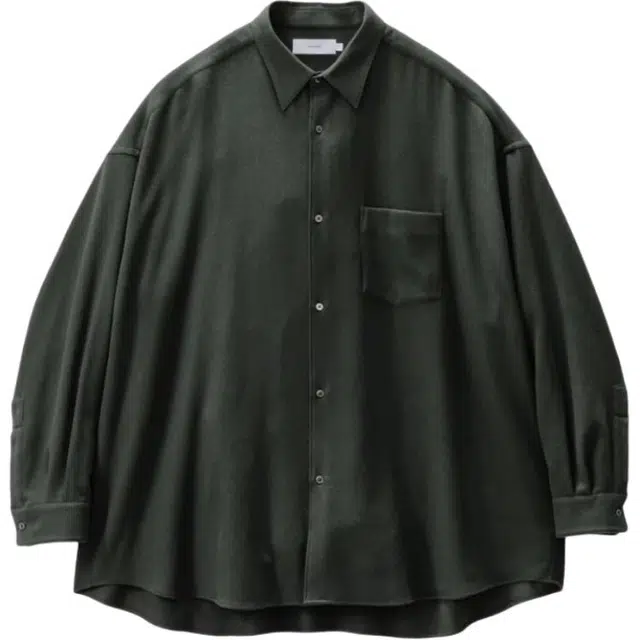Graphpaper FW25 Extra Fine Wool Viyella Oversized Regular Collar Shirt