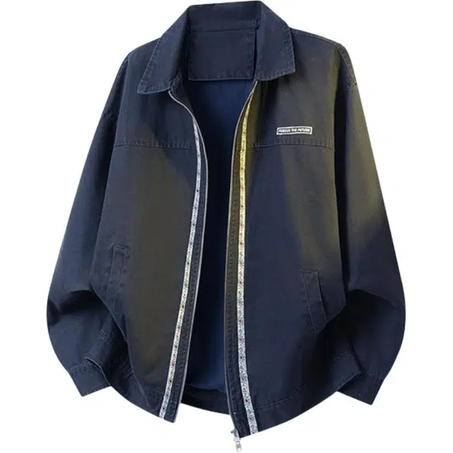 假日伯爵 工装美式复古小众简约潮流舒适通勤水洗做旧透气耐磨上衣外套夹克 男女同款