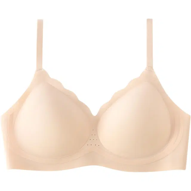 皇室品轩 底液内衣女轻薄透气果冻条肩带细一片式小胸高弹无痕夏薄 款文胸 女款