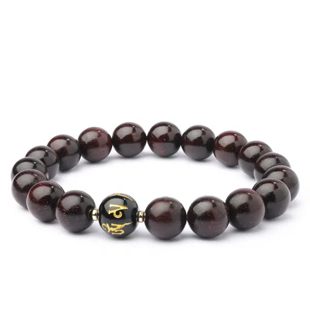 三檀小舍 六字真言招财转运平安貔貅小众设计文玩盘玩绕指柔礼盒#好运 紫檀属 手串 男女同款情侣款