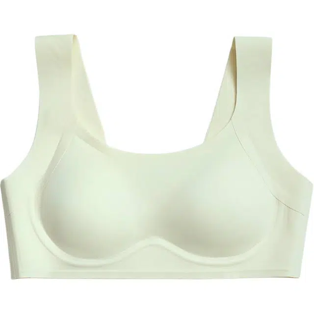 皇室品轩 薄款无痕无钢圈内衣女果冻软胸罩支撑聚拢防下垂大胸显小透气文胸 女款