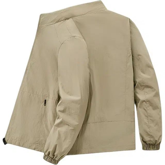 左岸 美式高街青少年港风潮牌韩版潮流休闲百搭大码男士外套设计立领宽松舒适小众学院风长袖上衣夹克 男款