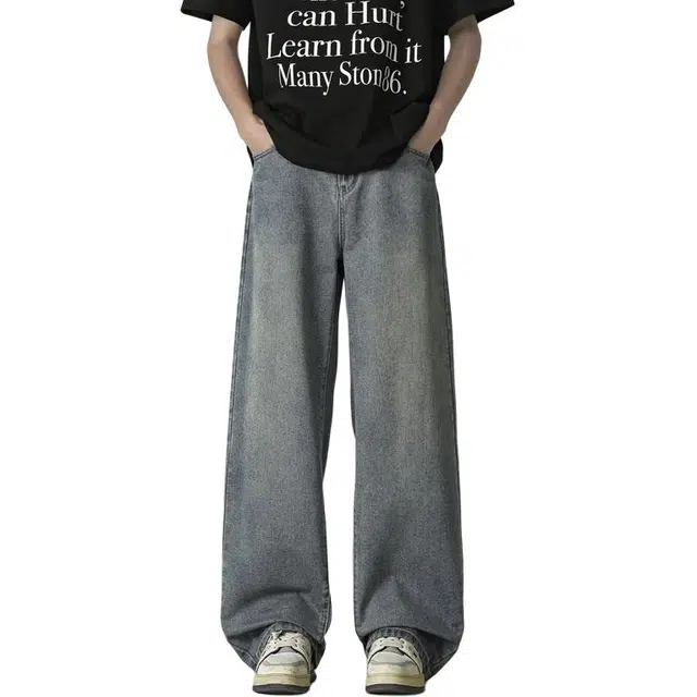 海尔斯 复古美式百搭时尚简约潮流牛仔裤 男款