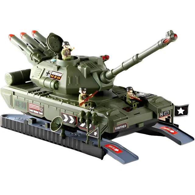 益米 大号玩具车 导弹合金小汽车模型 坦克军事战车