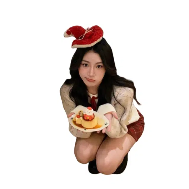 望莱仕 氛围感蝴蝶结波点女春秋洋气减龄超好看开衫上衣针织衫 女款