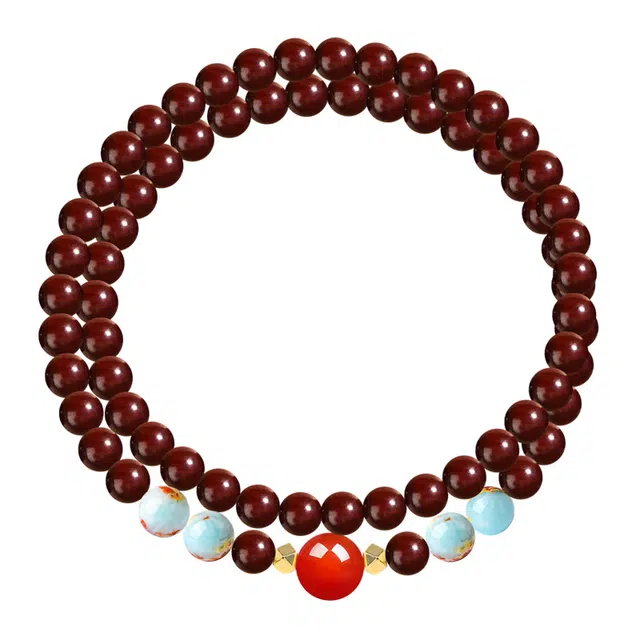 琛宬 纳八方财气 聚天下福缘新中式国潮佛珠文玩#好运 血檀 手串 男女同款情侣款