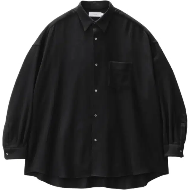 Graphpaper FW25 Extra Fine Wool Viyella Oversized Regular Collar Shirt