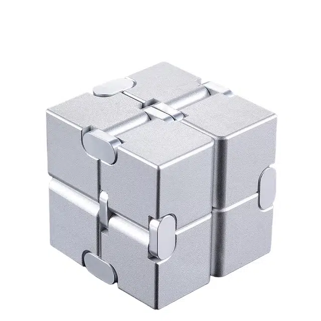 木丸子 手指玩具 百变解压成年减压金属合金方块 魔方