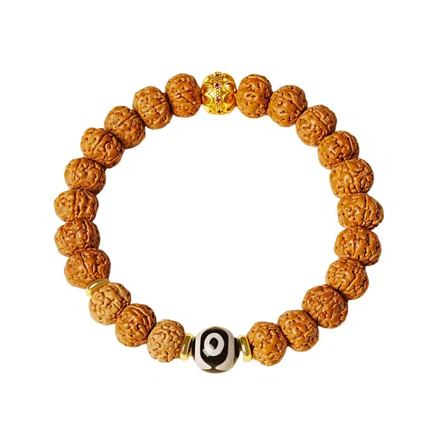 子婳 招财转运诸事顺利吉祥平安新中式复古时尚国潮简约高级感冷门文玩盘玩手饰#好运 金刚菩提 手串 男款