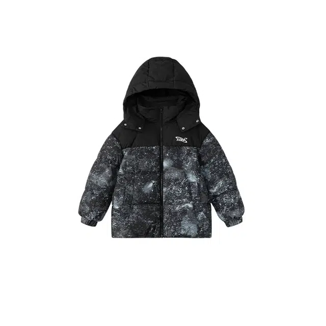 左西羽绒服 保暖防水防油防污防风休闲连帽 儿童款