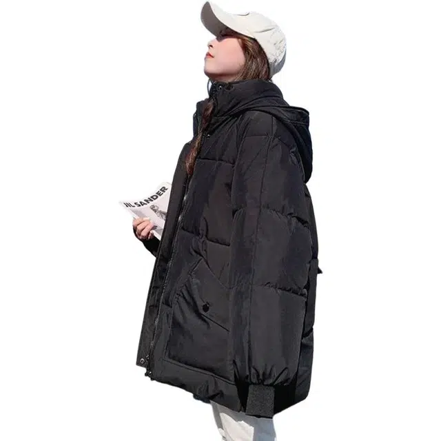 俞兆林 简约设计时尚舒适百搭休闲短款衣服潮流日常棉服 女款
