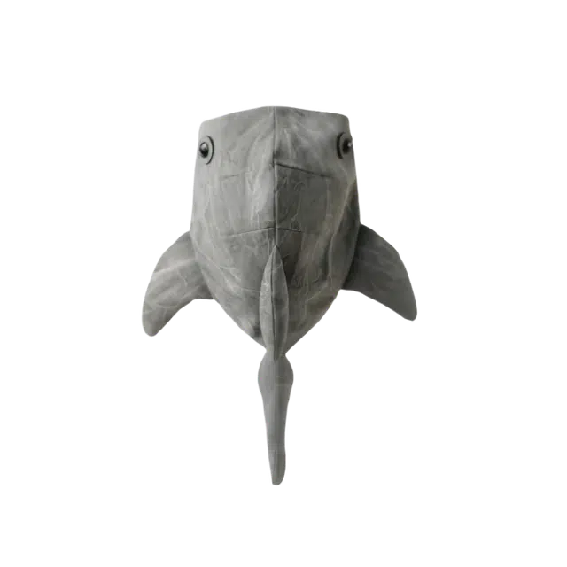 绿野客 可爱卡通高颜值潮流动物园 鲸鲨鱼鲸鱼小众款 潮牌男女耐脏书包 背包包 涤纶  双肩包 灰色