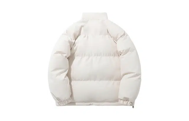 木林森 保暖御寒荷叶式防水简约面包棉衣挡风条设计山脉字母印花纯色宽松休闲抗寒恒温日常百搭立领棉服外套 男女同款