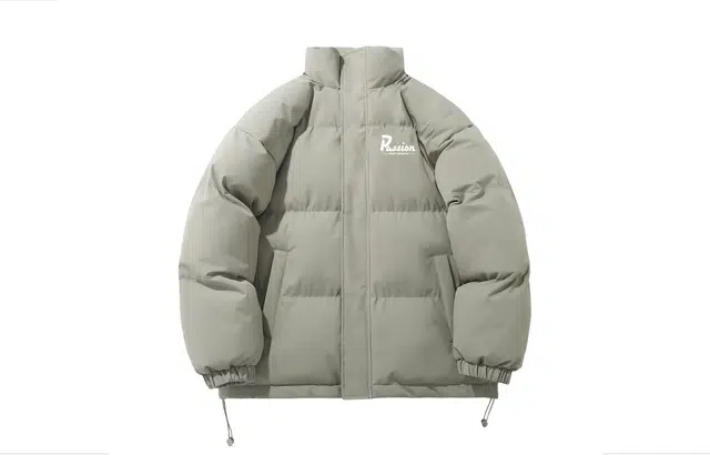 木林森 美式复古美拉德色系个性字母印花抗寒保暖锁温防小雨防风门襟柔软蓬松舒适百搭立领棉服外套 男女同款