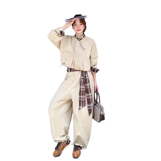 轻迎 高级感酷飒工装韩系氛围感休闲套装 女款