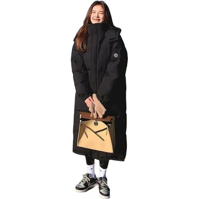 俞兆林 宽松舒适休闲日常百搭韩版长款过膝简约时尚设计棉服 女款