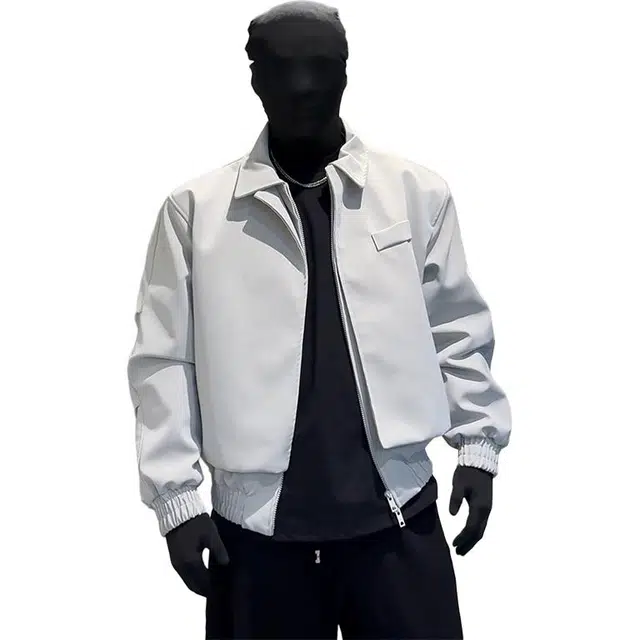 黑马漫画 男款秋季慵懒风外套隐肤肌理格纹拼接设计感夹克 男女同款