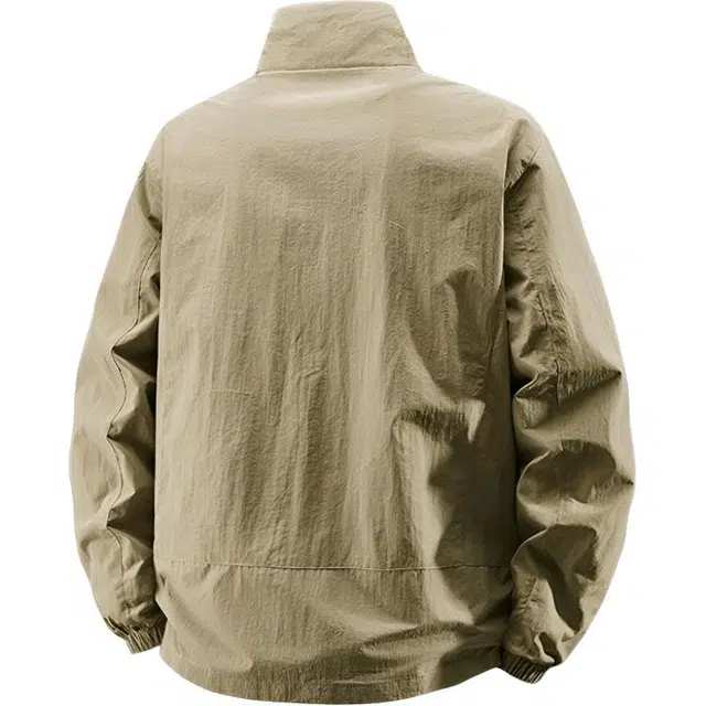 左岸 美式高街青少年港风潮牌韩版潮流休闲百搭大码男士外套设计立领宽松舒适小众学院风长袖上衣夹克 男款