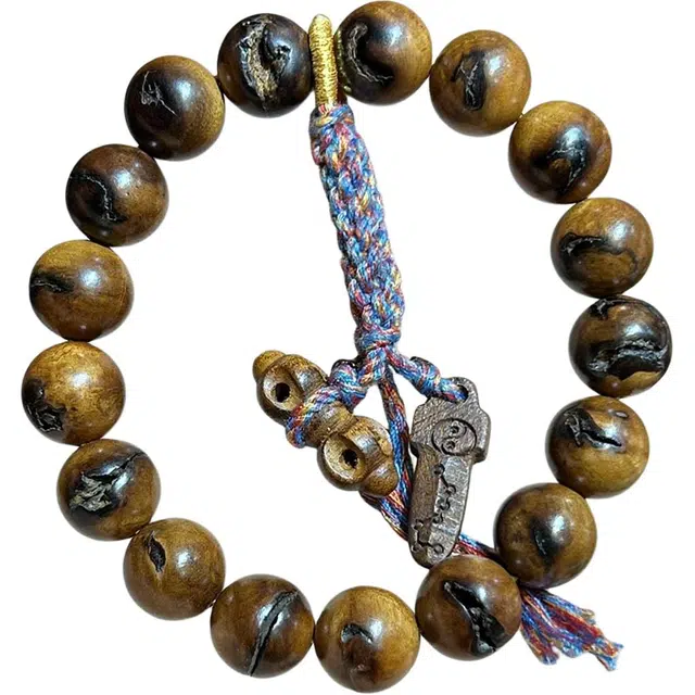 書卓 正宗全雷痕护身深山老树龄原木挂件平安#好运 招财 【八卦北斗七星剑与法器】防惊吓噩梦 雷击木 木作手串 男女同款情侣款