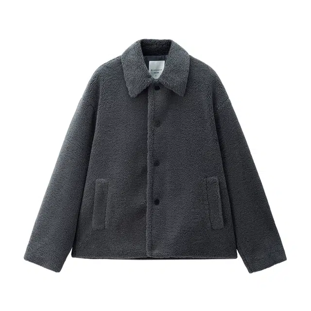 佐丹奴 仿羊羔绒翻领梭织休闲夹克外套 男款