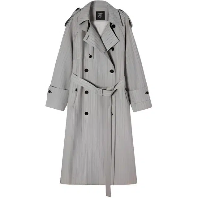 小卷要加油 春秋中长款赫本英伦女时髦小个子显瘦西装外套大衣 女款