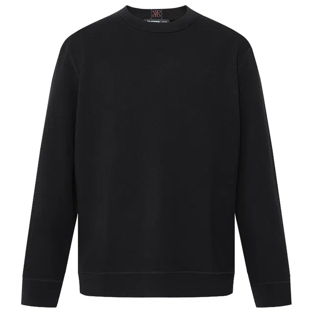 利郎 可机洗商务休闲纯色修身质感加绒保暖冬季毛衣 男款