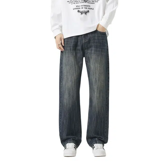 海尔斯 复古简约百搭时尚潮流牛仔裤 男款