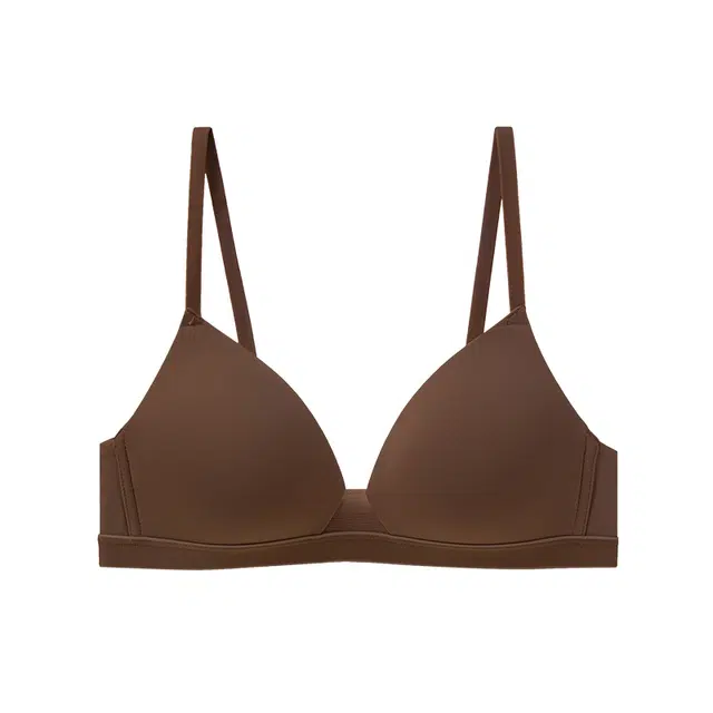 内在密码 法式无痕内衣女小胸聚拢无钢圈上托防下垂一片式三角杯舒适文胸罩 女款