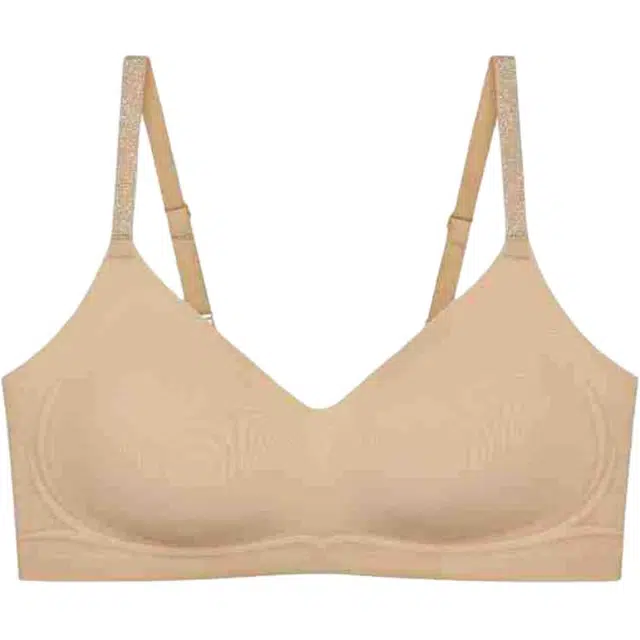 皇室品轩 闪亮字母肩带可外漏内衣无痕反重力提拉聚拢上托防下垂软支撑文胸 女款