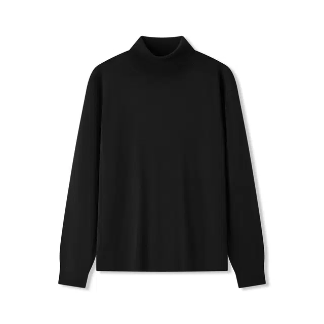 森马 保暖高领纯色百搭打底衫简约内搭可机洗毛衣 男款