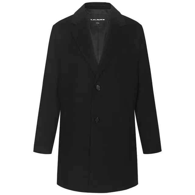 利郎 商务休闲中长款质感百搭冬季毛呢大衣 男款