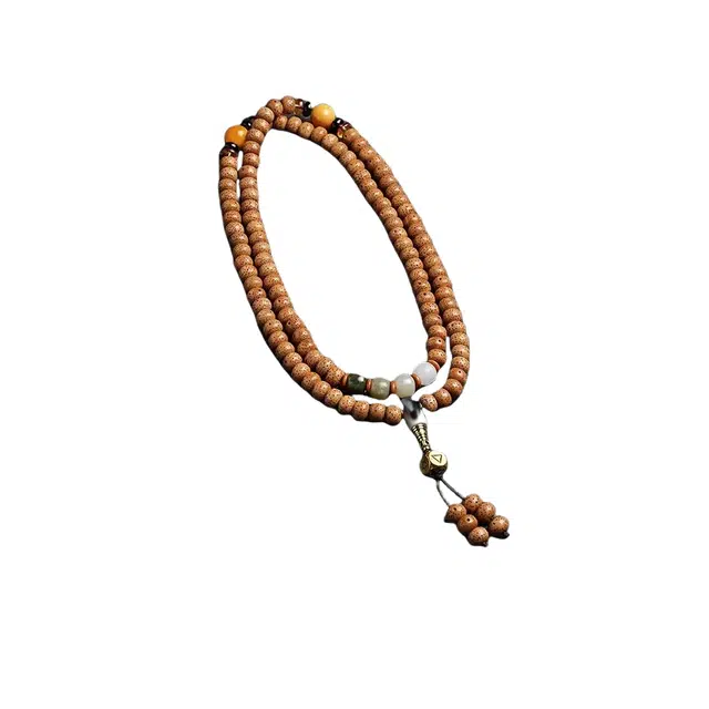 茂琼 财源广进柿柿如意万事顺利新中式国潮复古民族风念佛珠盘玩老籽高端文玩#好运 星月菩提 手串 男女同款情侣款