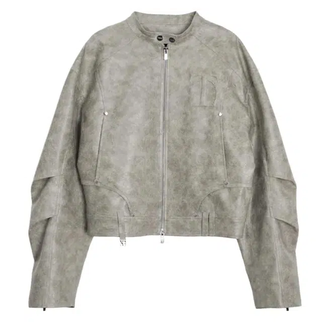 TREEMINGBIRD 2025 Cropped Leather Jacket Moto