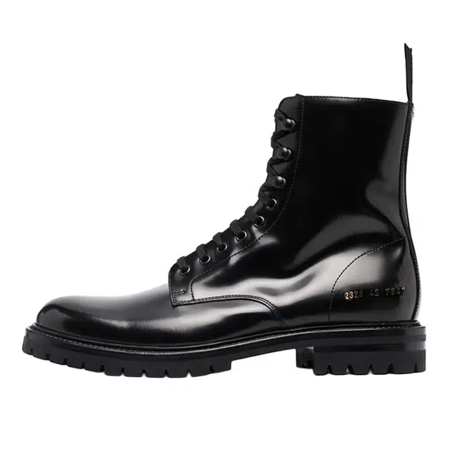 Common Projects Leather Boots Black