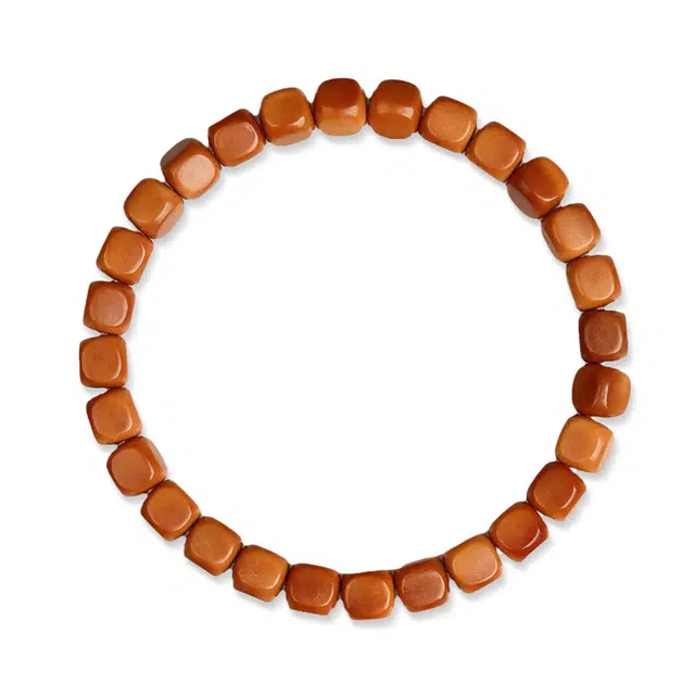 一世倾 四方聚财复古精品精工典雅设计款转运国潮佛珠文玩单圈盘玩绕指柔小众设计简约经典百搭转运#好运 库克 手串 男女同款情侣款