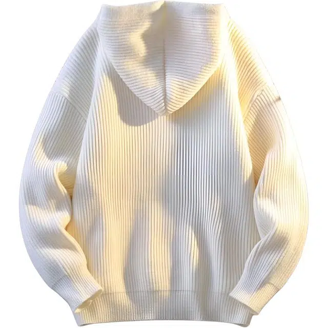 极限涡轮 美式复古高街小众痞帅潮流高级感开衫外套连帽无性别主义穿搭亲肤柔软舒适时尚个性宽松休闲百搭设计感开襟慵懒风针织衫 男女同款