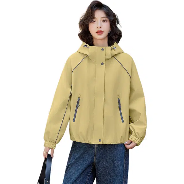 袋鼠 休闲风连帽宽松显瘦百搭独特洋气小众设计夹克 女款