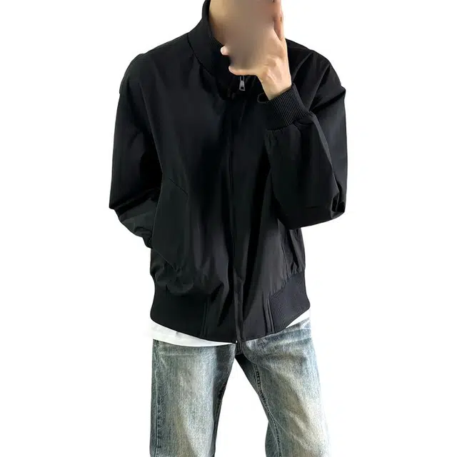 单爵 飞行员外套男款秋季美式廓形短款工装痞帅立领夹克 男女同款