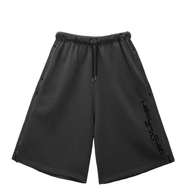 TREEMINGBIRD Zipper Finishing Sweat Bermuda Pants