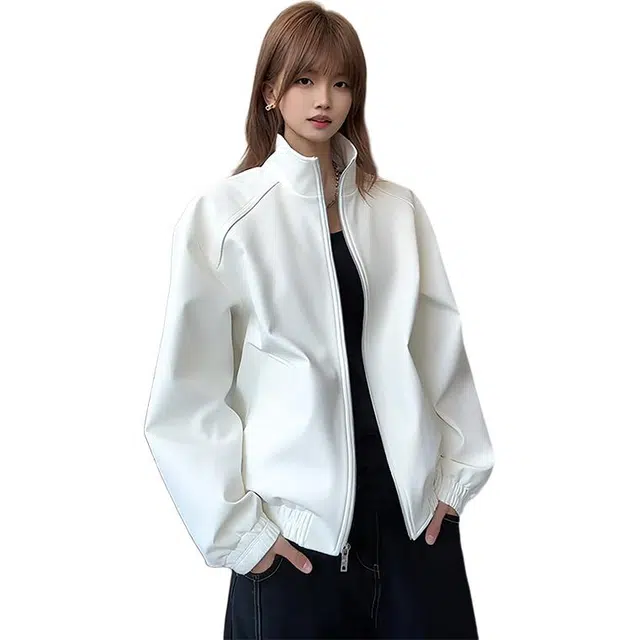 单爵 美式简约外套男款秋季高级感硬挺工装复古夹克 男女同款