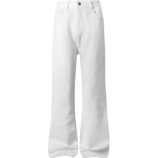 单爵 微喇裤直筒高级感裤子男款美式牛仔裤 男女同款