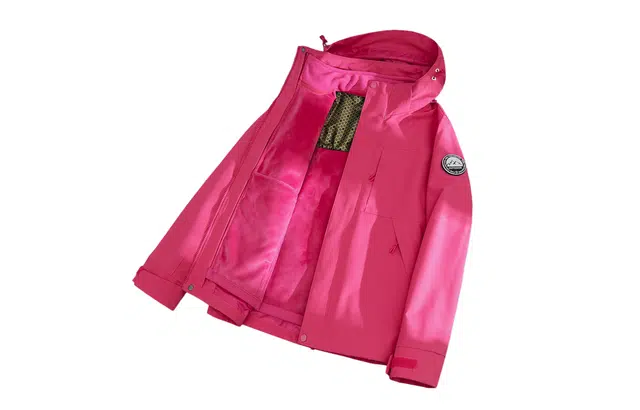 木林森 城市通勤骑行防风防冻保暖耐脏耐磨防泼水透气可脱卸帽魔术贴臂章登山徒步滑雪可拆卸石墨烯摇粒内胆冲三合一户外冲锋外套夹克 男女同款