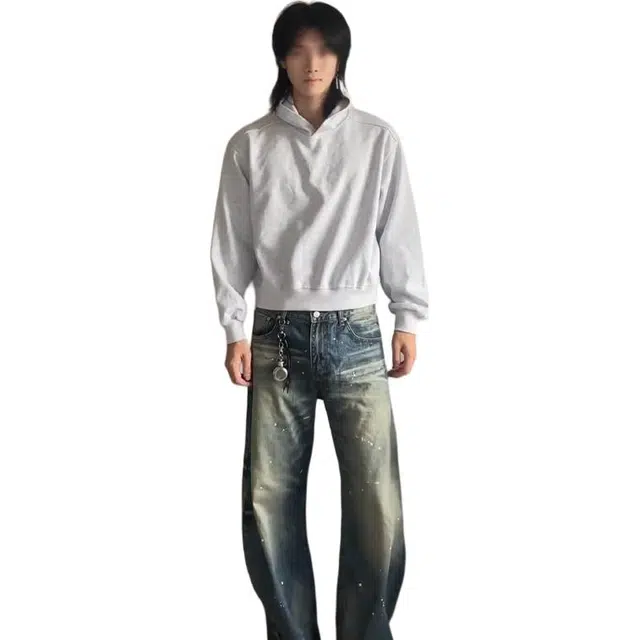 单爵 简约百搭基础连帽上衣男秋季季重磅抗皱短宽卫衣 男女同款