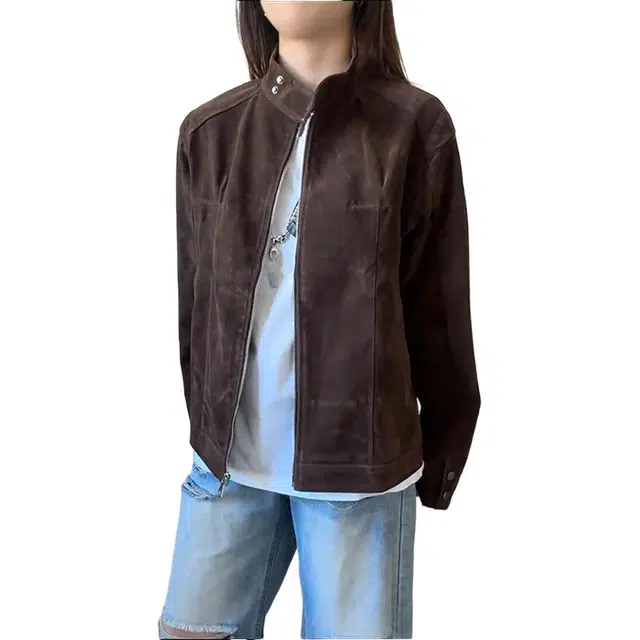 单爵 美式立领外套男款秋季工装短款复古美拉德夹克 男女同款